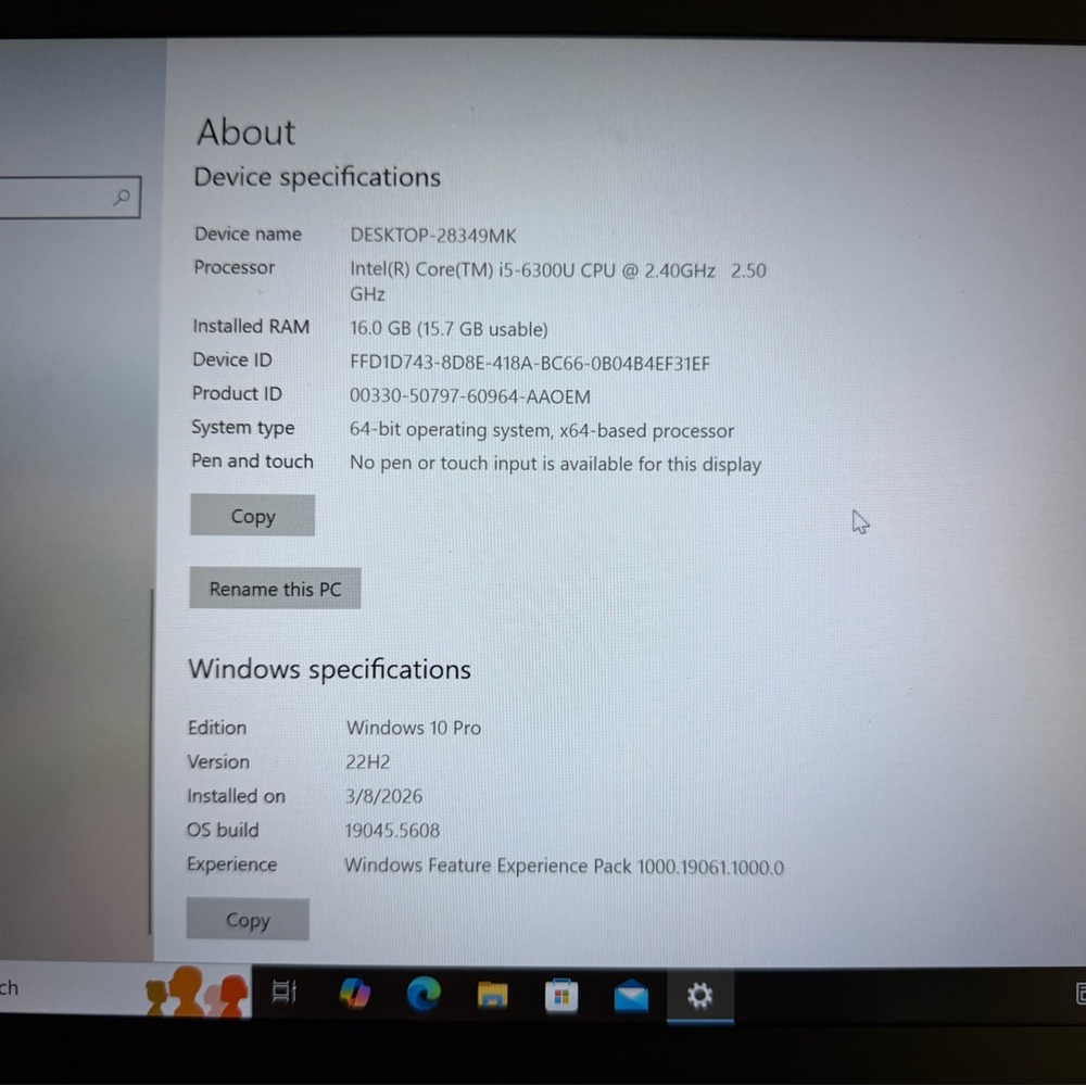 Lenovo Laptop - Black and Gray